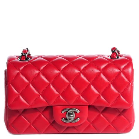 chanel mini flap red|Chanel mini flap bag fashionphile.